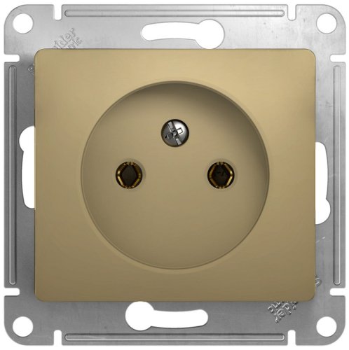 Розетка без заземления без рамки Systeme Electric Glossa 1-м. титан фото Розетка без заземления без рамки Systeme Electric Glossa 1-м. титан картинка